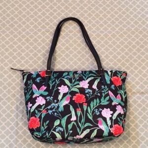 Kate Spade Watson Lane Maya Jardin Floral Hummingbird Tote Bag
